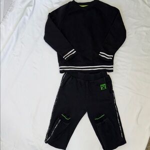 Minecraft sweats with Athletic works sweatshirt